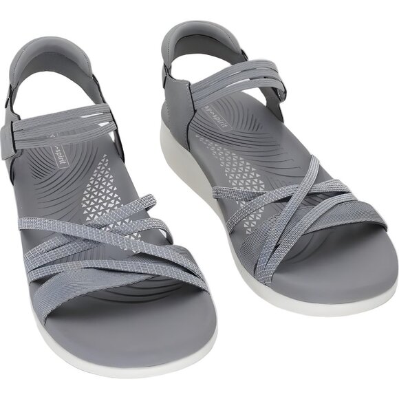 Easy Spirit Winsor Strappy Lightweight Gray Slingback Sandals Women's US 8.5M - Picture 1 of 6